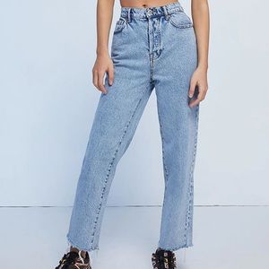 PacSun Eco Light Blue High Waisted Straight Leg Jeans - size 24
